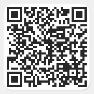 QR-kod Fyrkantigt Klistermärke
