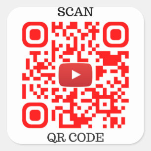 QR-kod Fyrkantigt Klistermärke