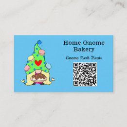 QR-kod Gnome Hometown Bakery Himlar Blue Visitkort