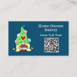 QR-kod Gnome Hometown Bakery Ocean Blue Visitkort
