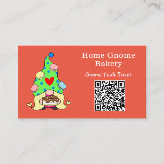 QR-kod Gnome Hometown Bakery-Orange Visitkort