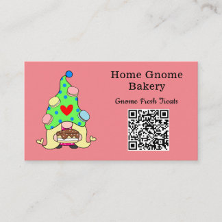 QR-kod Gnome Hometown Bakery Rosa Visitkort