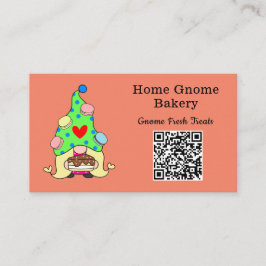 QR-kod Gnome Hometown Bakery Salmon Färg Visitkort