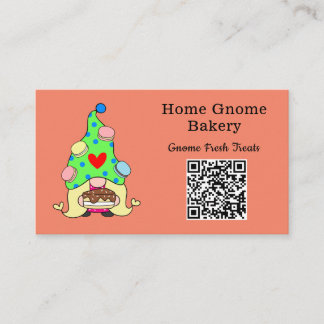 QR-kod Gnome Hometown Bakery Salmon Färg Visitkort