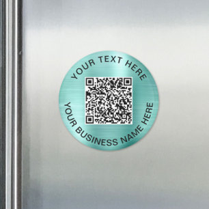 QR-kod - Grönt för höjdpunkt Magnet