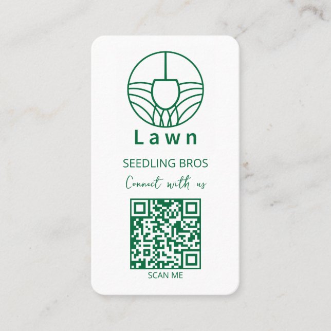 QR-kod Grönyrvård Kontakta Oss Visitkort (Framsida)