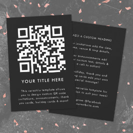 QR-kod inbjudan | Mångsidig skanningsbar inbjudan