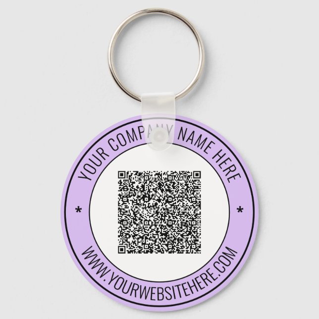 QR-kod Info Text Promotilinal Keychain Färg Nyckelring (Framsida)