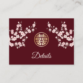 QR-kod | Information om Rosa av kinesiska Bröllop  Tilläggskort