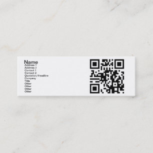 QR-kod - Ja, jag är singel! Mini Visitkort