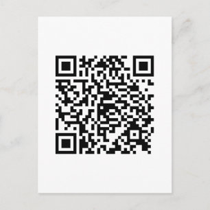 QR-kod Junkie Stil Vykort