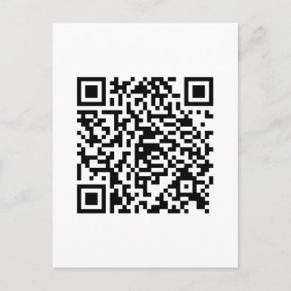 QR-kod Junkie Stil Vykort