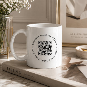 QR-kod Kaffe kopp Företag webbplats kopp present