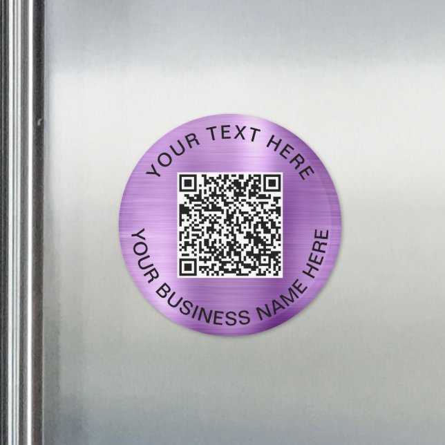 QR-kod Kampanj Lila Magnet (QR Code Promotional Purple Magnet)