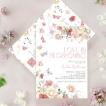 QR-kod Kärlek Blommar Rosa Bröllopsfest