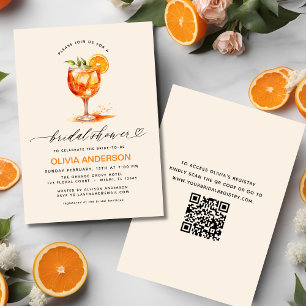 QR-kod Kärlek vid första Spritz-Orangens Möhippa Inbjudningar