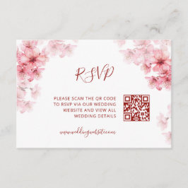 QR-kod | Körsbärsblom RSVP Tilläggskort