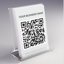 QR-kod l Modern Grått Marknadsföringsreklam Flygblad