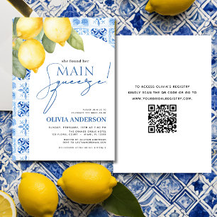 QR-kod Lemon Main Squeeze-Möhippa Inbjudningar