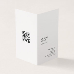 QR-kod Linne Modern Professionell Exklusiv Visitkort