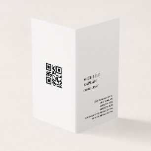 QR-kod Linne Modern Professionell Exklusiv Visitkort