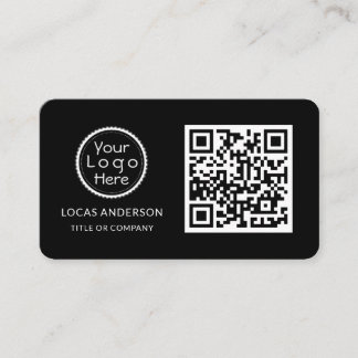 QR-kod - Logotyp | Guld Modern Professionell Visitkort