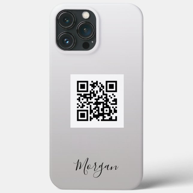 QR-kod, logotyp, konst eller foto blk namn Gradien (Baksida)