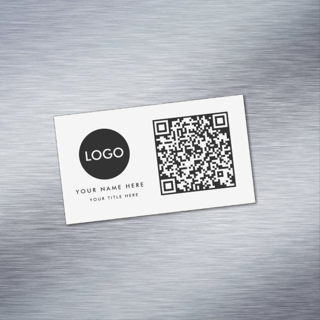 QR-kod - Logotyp Magnetiska Visitkort (In Situ)