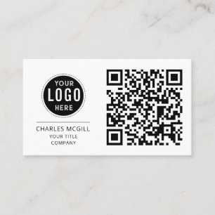 QR-kod - Logotyp   Modern Professionell Visitkort