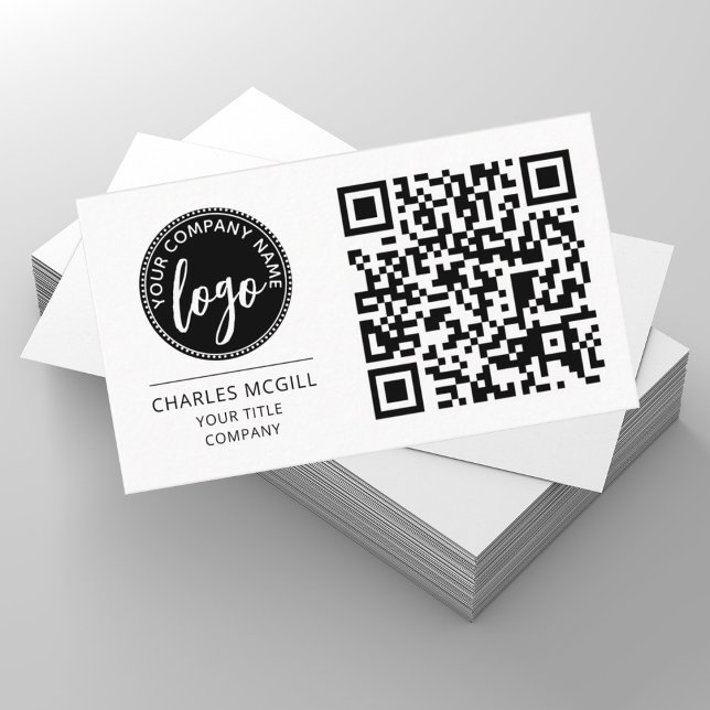 QR-kod - Logotyp | Modern Professionell Visitkort (Skapare uppladdad)