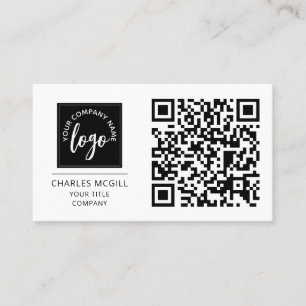 QR-kod - Logotyp   Modern Professionell Visitkort