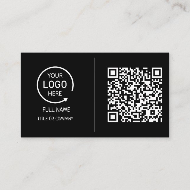 QR-kod - Logotyp | Modern  Rosa (Framsida)