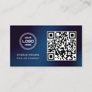 QR-kod - Logotyp Professionell och modern Visitkort