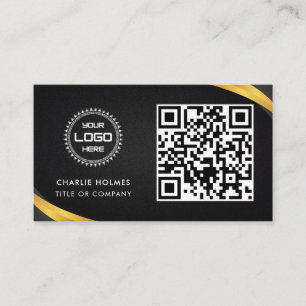 QR-kod - Logotyp Professionell och modern Visitkort