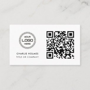QR-kod - Logotyp Professionell och modern Visitkort