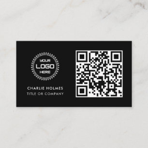 QR-kod - Logotyp Professionell och modern Visitkort