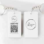 QR-kod - Logotyp - säljfrämjande åtgärder<br><div class="desc">Befordra ditt varumärke när du är på språng med den här QR-koden Business Logotyp Promotional Keychain. Den här nyckelkedjan har en logotyp för anpassningsbarna och en skannerbar QR-kod och erbjuder ett enkelt sätt för kunder och kunder att få tillgång till din webbplats, medieprofiler för social eller erbjudanden om säljfrämjande åtgärder...</div>