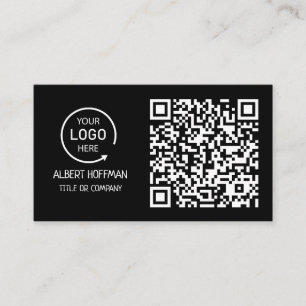 QR-kod - Logotyp Svart modern Professionell