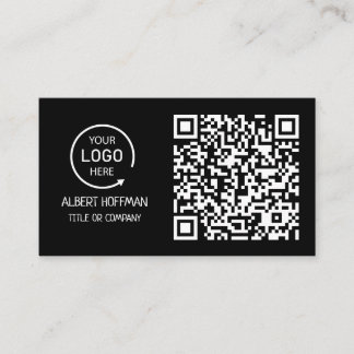 QR-kod - Logotyp | Svart modern Professionell
