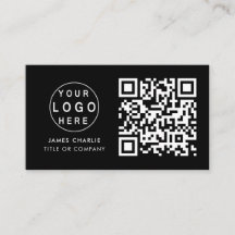 QR-kod - Logotyp | Svart modern Professionell