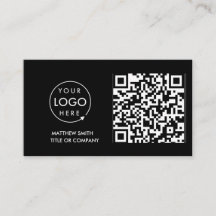 QR-kod - Logotyp | Svart modern Professionell