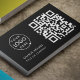 QR-kod - Logotyp | Svart modern Professionell Visitkort (Skapare uppladdad)