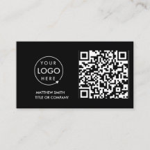 QR-kod - Logotyp | Svart modern Professionell