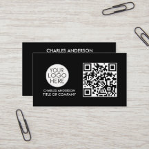QR-kod - Logotyp | Svartvit Professionell