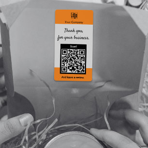 QR-kod Logotyp Tack för din handel Fraktsedel