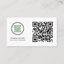QR-kod - Logotyp | vit modern Professionell