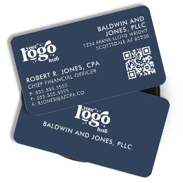 QR-kod - Logotypens enkla, vita allmänna utformnin Visitkort