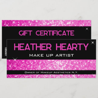 QR-kod: Luxury Shock rosa Girl Neon Gift Certifica