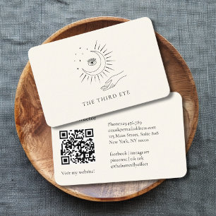 QR-kod - Måne Öga Yoga Reiki Hälsa Visitkort