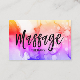 *~* QR- kod Massage Therapist Logotyp Massage Ther Visitkort